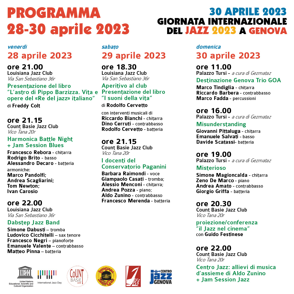 International Jazz Day a Genova