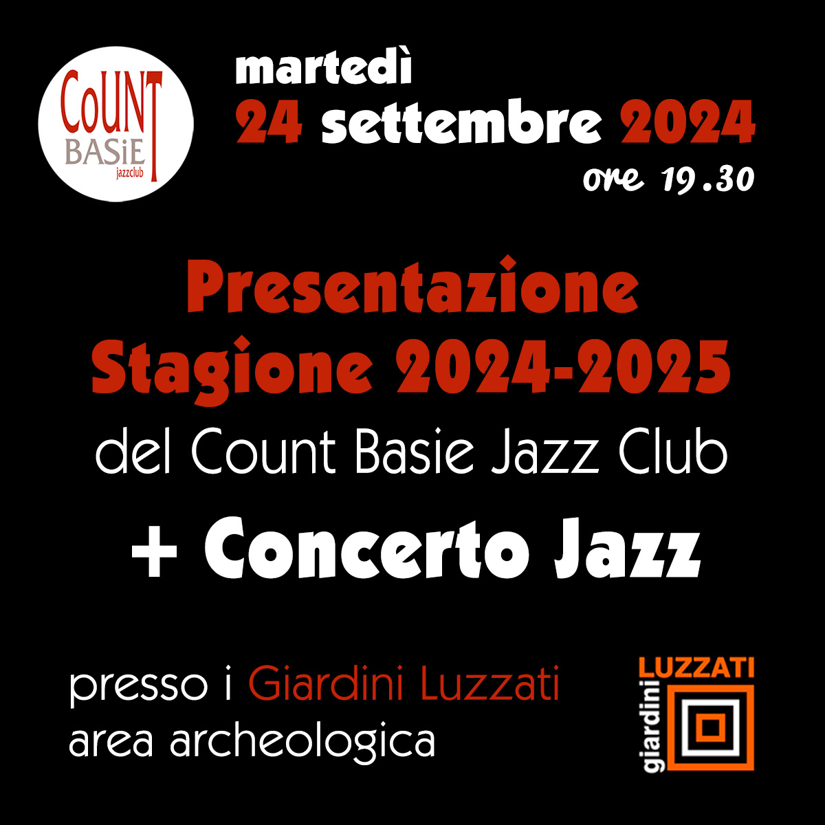 Presentazione Stagione 2024-2025 + Concerto Count Basie Jazz Band