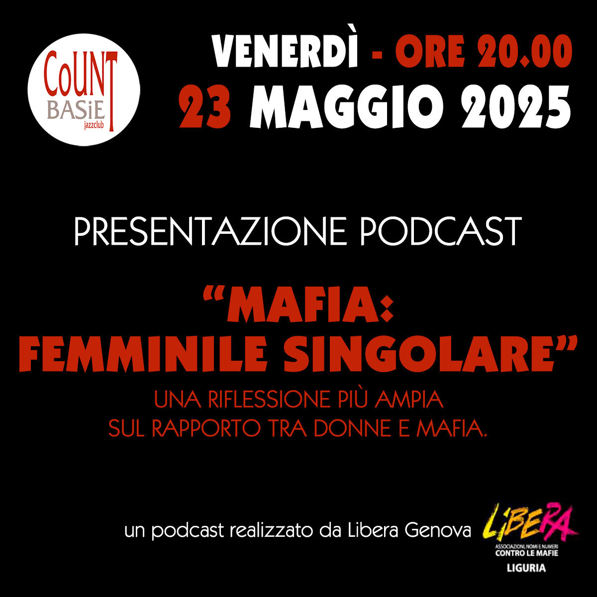 Presentazione podcast “Mafia: femminile singolare”